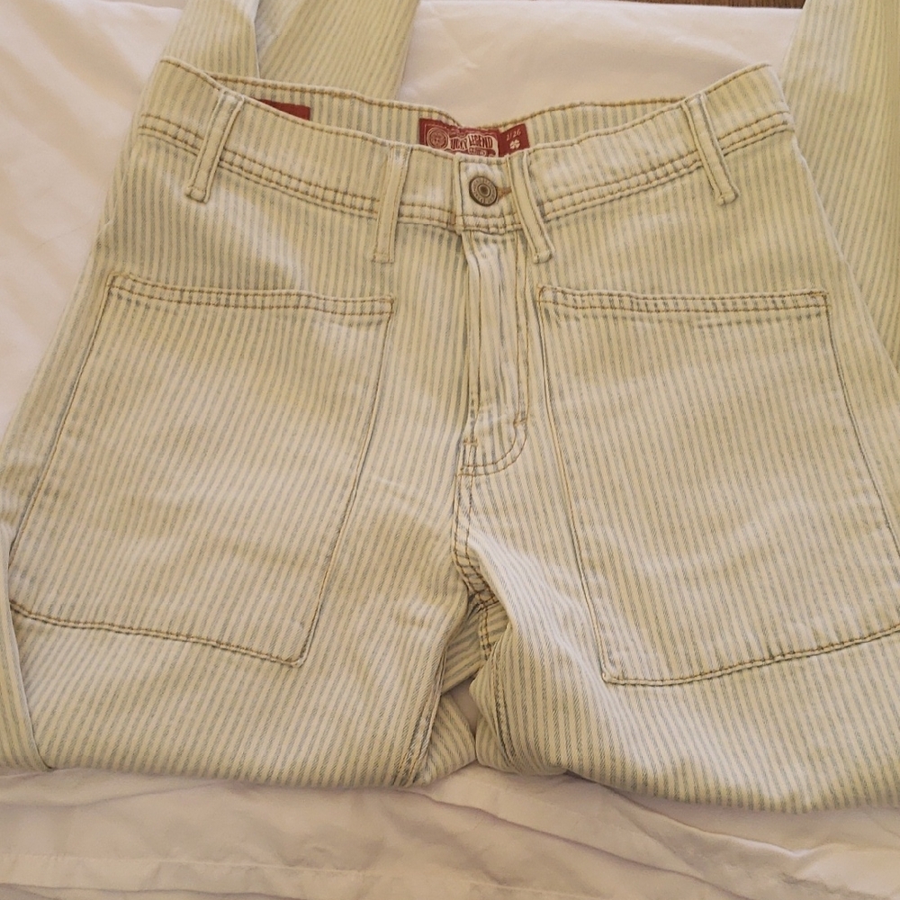 Lucky Brand Women's Striped Ankle Jeans